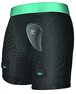 Shock Doctor Girl's Loose Hockey Short w/Pelvic Protector Black XXS
