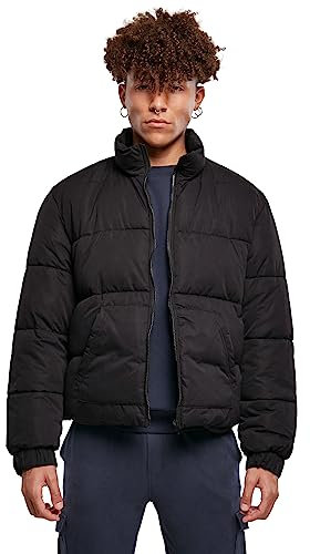 Urban Classics Men's Cropped Puffer Jacket, Black, S