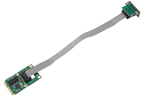 Tarjeta Controladora de Red Mini PCIe, 10 100 1000 Mbps, Tarjeta Nic LAN RJ45 Estable de Autoadaptación, Tarjeta Ethernet PCI Express con Medio Dúplex Completo, para Computadora