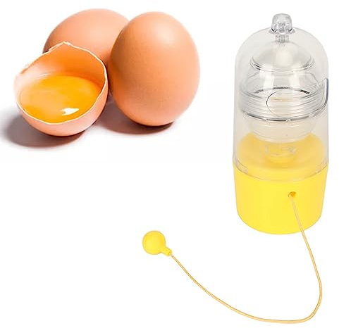 Manual Egg Shaker, Egg White Mixer in Shell, Egg Puller, Egg Spinner Scrambler with Pulling - Golden Egg Maker