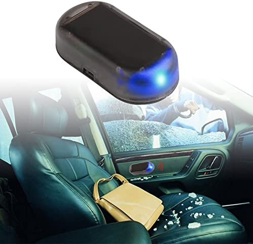 Solar Automotive Alarm LED-Licht - Auto-Alarmanlage mit Anti-Diebstahl-Sicherheitssystem, 1 Stück