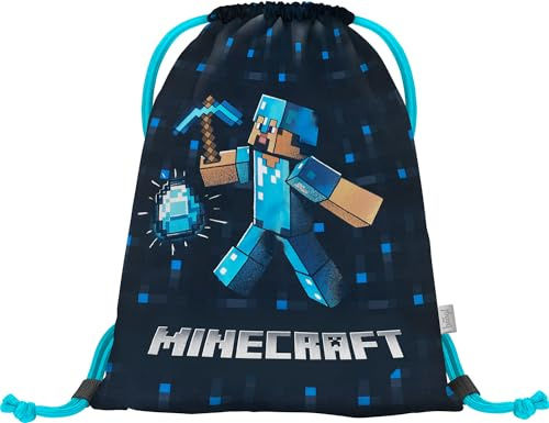 Minecraft Gymnastikväska för barn – sportväska för flickor och pojkar – skoväska för skola, sport, sportväska