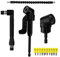 Dunkwckore 14 Pièces Renvoi D'Angle Visseuse Kit, Rallonge Visseuse, Renvoi D'Angle Perceuse, 105° Tournevis Flexible, 1/4 Embout, Extension de Foret Flexible pour Perceuse ou Tournevis Adaptat