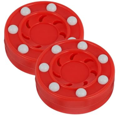 MAGICLULU 2 Piezas Pelotas de Hockey sobre Patines Profesional Unidades Resistentes Núcleo Antivibración para Entrenamiento y Competición Interiores y Exteriores