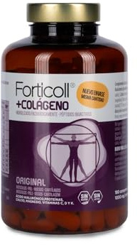Forticoll - Colágeno BioActivo Fortigel, Pack 6 x 180 Comprimidos, Péptidos de Colágeno con Ácido Hialurónico, Magnesio y Calcio, Enriquecido con Vitamina C, D3 y K2, Formato Cómodo