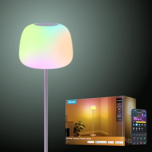 Govee Lantern Lampada da Terra, RGBICWW Lampada LED con Effetto Halo
