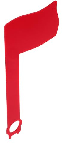 WHAMVOX Moderner Acryl Briefkasten mit Roter Drehbarer Flagge zur Einfachen Postkennzeichnung Minimalistisches Design für Büro und Zuhause Langlebiges Briefkastenzubehör