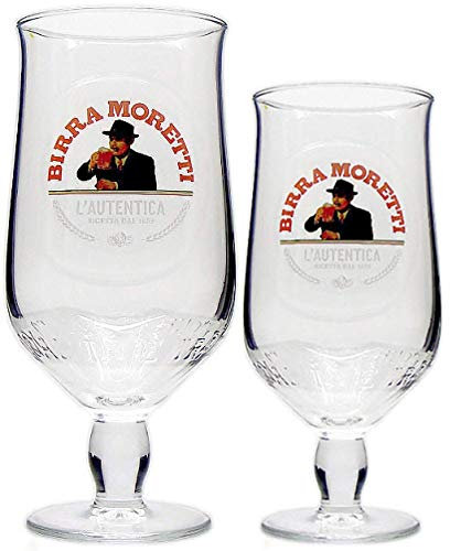 Birra Moretti Ensemble de verres à bière et demi-pinte