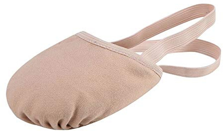 Linodes Canvas Contemporary Pirouette Lyrical Half Sole Jazz Ballet Dance Shoe Turning Shoes for Women and Girls-Nude-M
