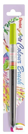 Pentel XGFL Colour Brush Pen, Dye-Based ink, Lime Green (One Pen)
