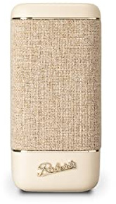 Roberts - Beacon 335 Bluetooth-högtalare - bärbar, uppladdningsbar, batteritid 15 timmar, två passiva basradiatorer, basförstärkare, equalizer, stereoparning - pastellkräm