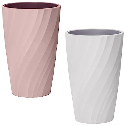 CHAOYUELYF 2 Pcs Toothbrush Cups Unbreakable Toothbrush Holders Durable Tooth Brushing Cups for Bathroom Bedroom Office(370ml)