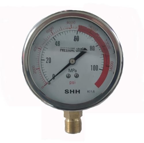 SENMIAO Outil hydraulique de pompe à main hydraulique Ultra-haute pression CP-180/700/700-2/700B/700B-2 (Color : Pressure gauge)