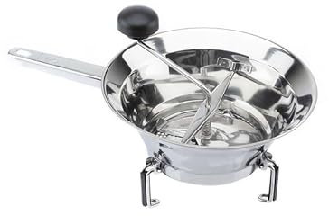 Passatutto Passaverdure Pesante in Acciaio Inox con 3 Dischi 24 cm