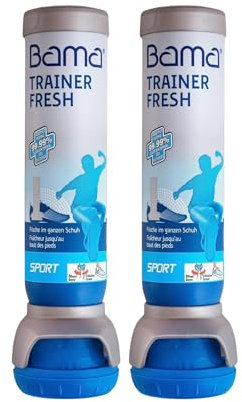 Bama Shoe Deodorizer Spray - Odour Eliminator Foot Spray for Smelly Feet, Antibacterial Formula for Hygiene and Long-Lasting Freshness, Shoe Deo Sets – 2 x 100ml