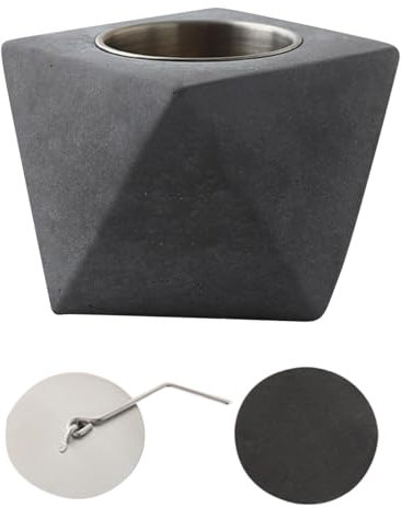 Sghtil Mesa para Hoguera de Interior,Hoguera de Mesa | Pozo de Fuego sin Humo,Chimenea portátil Resistente a Altas temperaturas, Cuenco de Mesa de hormigón Seguro para Acampar