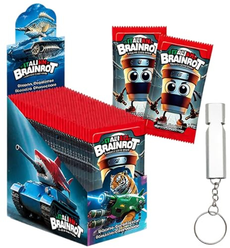 WBZOWRB Box mit 30 Beuteln Skifidol Italian Brainrot Mix Psychedelic – Sammelkartenspiel – Trading Card Game，Typ C