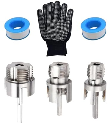 Filettatrice per tubi in PVC, strumento a doppia funzione, filiera interna esterna con design a tenuta stagna, uso di riparazione per impianti idraulici, attrezzature edili, soluzione di cablaggio per