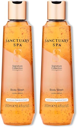 Sanctuary Spa Shower Gel Women, No Mineral Oil, Cruelty Free, Natural And Vegan Body Wash, 250 Ml (Pack of 2)