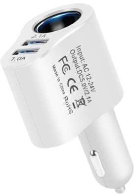 Bil USB Adapter Laddare, Bil USB Adapter Laddare 80W multifunktionell | Dubbelladdare för telefoner, , stadsjeepar, Dash Cam