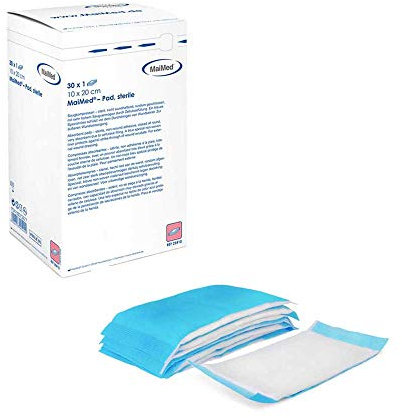25x MaiMed Saugkompressen, Kompressen, Wundauflagen, Wundkompressen, Vliesstoffkompresse, unsteril, 10 x 20 cm