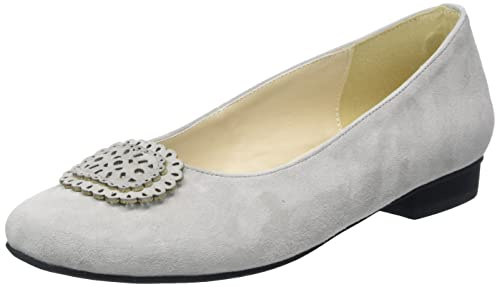 Hirschkogel Damen Ballerina Ballerinas, grau, 40 EU