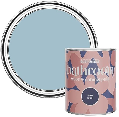 Rust-Oleum Blue Moisture Resistant Bathroom Wood and Cabinet Paint in Gloss Finish - Nan's Best China 750ml