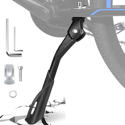 Fahrradständer 24-29 Zoll, Einstellbare Universal Fahrrad Ständer Höhenverstellbar Anti-Rutsch Seitenständer Fahrradseitenständer Aluminiumlegierung für E-Bike Rennrad Mountainbike Trekkingrad