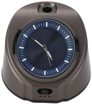 Difusor sin Agua para Aceites Esenciales, Difusor de Aceite Esencial con Pilas, Difusor de Coche con Reloj, Ambientador de Aire Inteligente Inalámbrico, Difusor de Aromaterapia