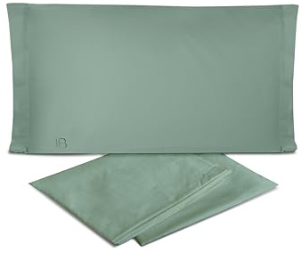 hermet Laura Biagiotti, Set Lenzuola Letto Matrimoniale In Tinta Unita In Percalle 100% Cotone, Completo Letto 4 Pezzi, Lenzuolo da Sopra + Lenzuolo Con Angoli + 2 Federe