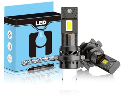 TT RP H7 LED Headlight Bulbs – Ultra Bright 6000K White, Long-Lasting Waterproof Design, 2-Pack Factory Fit