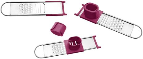 Easy Make KU6151 Râpe à Épices et Condiments ABS + INOX Multicouleur 23 x 5, 30 x 4, 30 cm