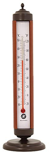 Bjerg Instruments Indoor Thermometer for Home – Room Temperature Monitor with Analog °F/°C Display, Vintage Desktop Temperature Gauge for House or Office