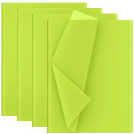 Creavvee Seidenpapier 50x70 cm, Hellgrün 28 Blatt F7172