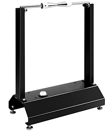 TANGZON Motorcycle Bike Wheel Balancer, Rim Tire Balancing Stand with Adjustable Centering Cones, Wheel Maintenance Balancing Rack, 41 x 22 x 51cm