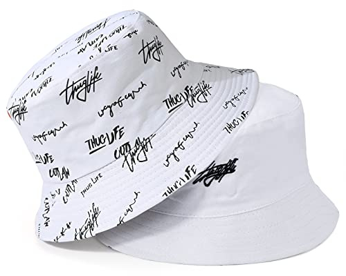 AYPOW Gorros de Pescador para Mujer, Gorros Sombreros de Pescador Bucket Hat Algodón Plegable Sombrero, Sombrero de Pescador Algodón Bucket Hat