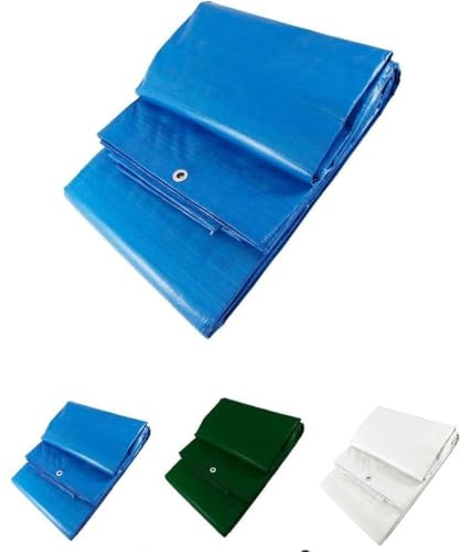 Mugar- Toldos o Lonas de Sombreo y Protección de 90g/m2 Medidas Disponibles - Resistentes a Rayos UV e Impermeables (3x4 Metros, Azul)