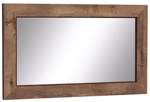 Lomadox Spiegel Wandspiegel rustikal in Lefkas Eiche braun 120x70x3,2 cm
