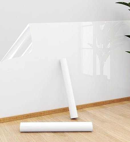 Sticky Back Plastic Clear self-Adhesive Vinyl Clear Self Adhesive Sheets 45cmX300cm Self Adhesive Peel and Stick Waterproof Glossy Film Transparent Protective Kitchen Backsplash Furniture Stickers