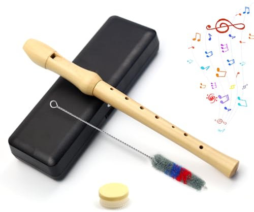 SI SEN Blockflöte Holz, Flöte Kinder, Blockflöte Holz, Für Kinder, Erwachsene und Anfänger Geeignet