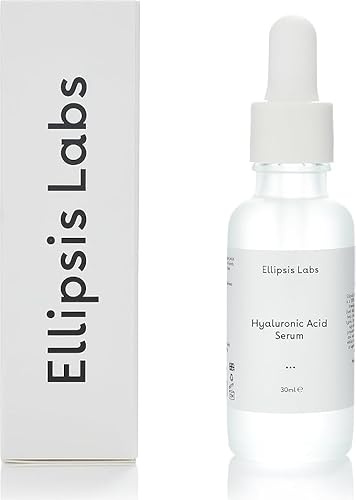 Hyaluronic Acid Serum by Ellipsis Labs – Vegan-Friendly Facial Serum for Intense Hydration and Moisture, Improves Elasticity, Softens Skin, Non-Greasy Formula for All Skin Types, 30ml