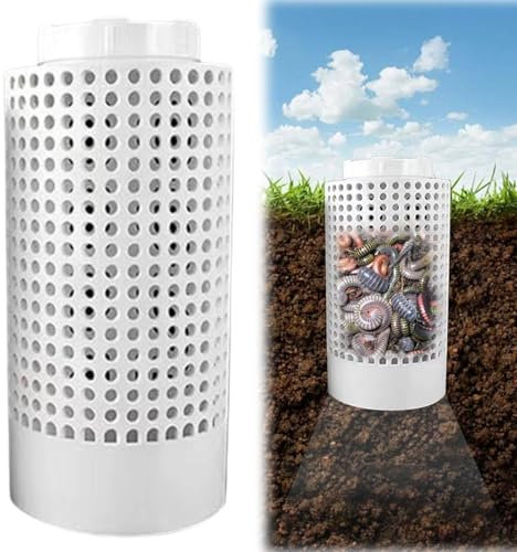 Compostador de granja de gusanos enterrados, contenedor de abono al aire libre, kit de contenedor de compostaje de granja de gusanos enterrados para camas de jardín elevadas en casa, reduce los