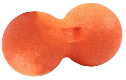 BELLIFFY Palla Massaggio Doppia Arachidi Per Tessuti Profondi, Strumento Fitness Per Automassaggio Muscolare, Arancione, Adatta Per Yoga, Corsa e Sollievo Dolori Muscolari