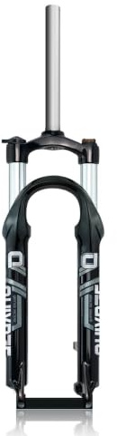 20 24 tums mountainbike fjädringsgaffel 1-1/8 rak fjädergaffel Resa 100mm | Skivbroms upphängningsgaffel, QR 9x100mm, Manuell Lockout framgaffel
