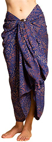 PANASIAM Sarong B027 Golden flower, L
