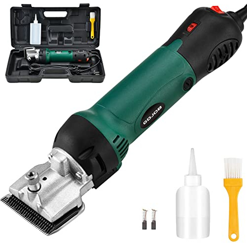 GDJOB Horses Clippers,500w Professional Horse Clippers Heavy Duty Body Clipping, Sheep Shears for Dogs, Horse, Cattle, Farm Livestock Pet Grooming