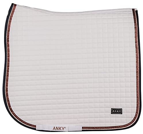 Anky Tapis de Selle Limited Edition Cotton Twill - Blanc - Dressage Cheval