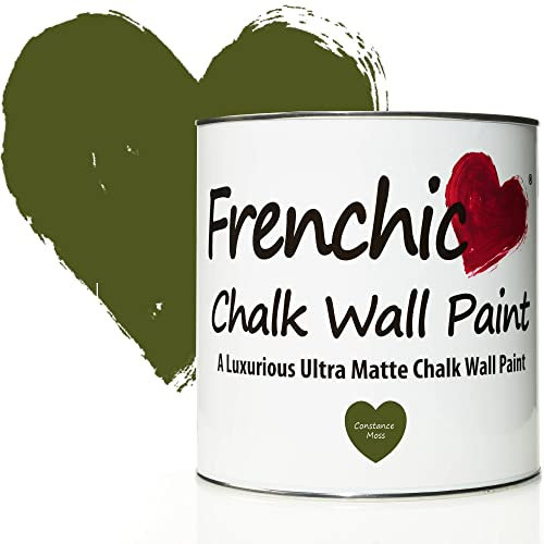 Frenchic Constance Moss Chalk Wall Paint, For Interior Walls & Ceilings, Ultra Matte, Washable & Scrubbable (2.5L)