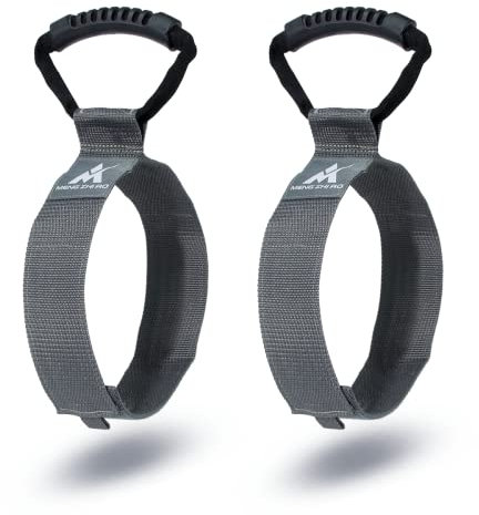 2 soportes de almacenamiento resistentes para manguera de vacío de piscina, organizador de manguera de jardín, soporte de correa de manguera de gancho y bucle con asa de transporte, perfecto para