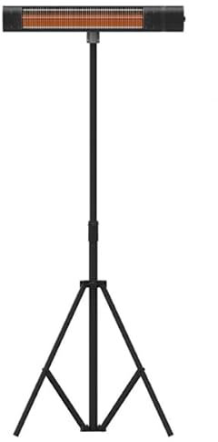 Zephir, Stufa da esterno ad infrarossi, Potenza 2000W, Montaggio a parete o su cavalletto (incluso), Telecomando, Protezione IP55